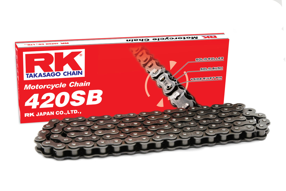 Cadena de transmisión Rk Takasago 420SB-120 CL 120 eslabones