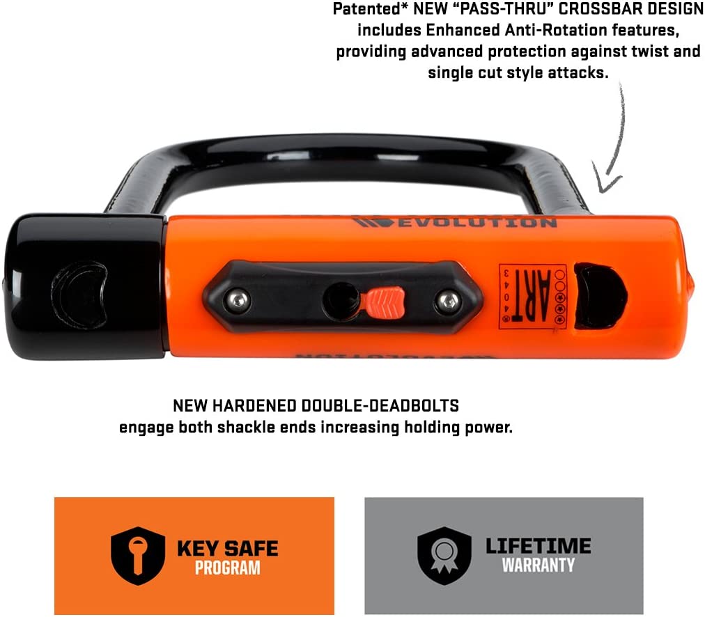 Kryptonite EVOLUTION Ls Anti-Theft U-Lock (10.2cm X 22.9cm)