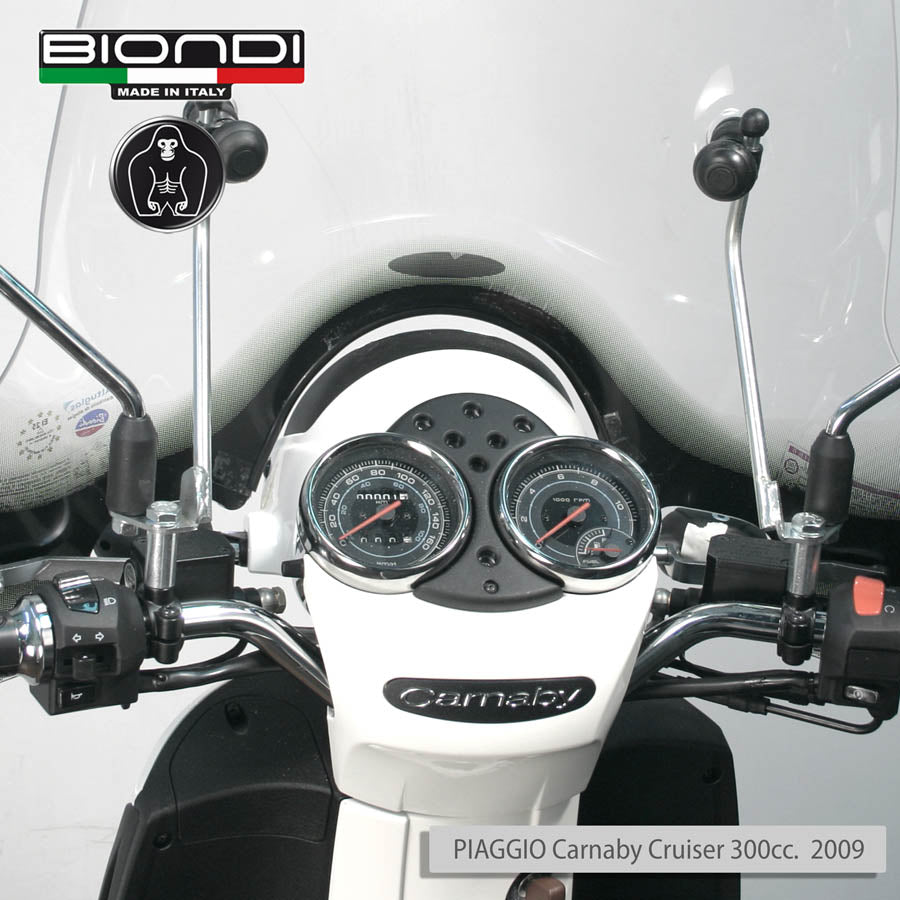 Biondi Kit Attacchi Parabrezza per Piaggio Carnaby Cruiser 300 cc.
