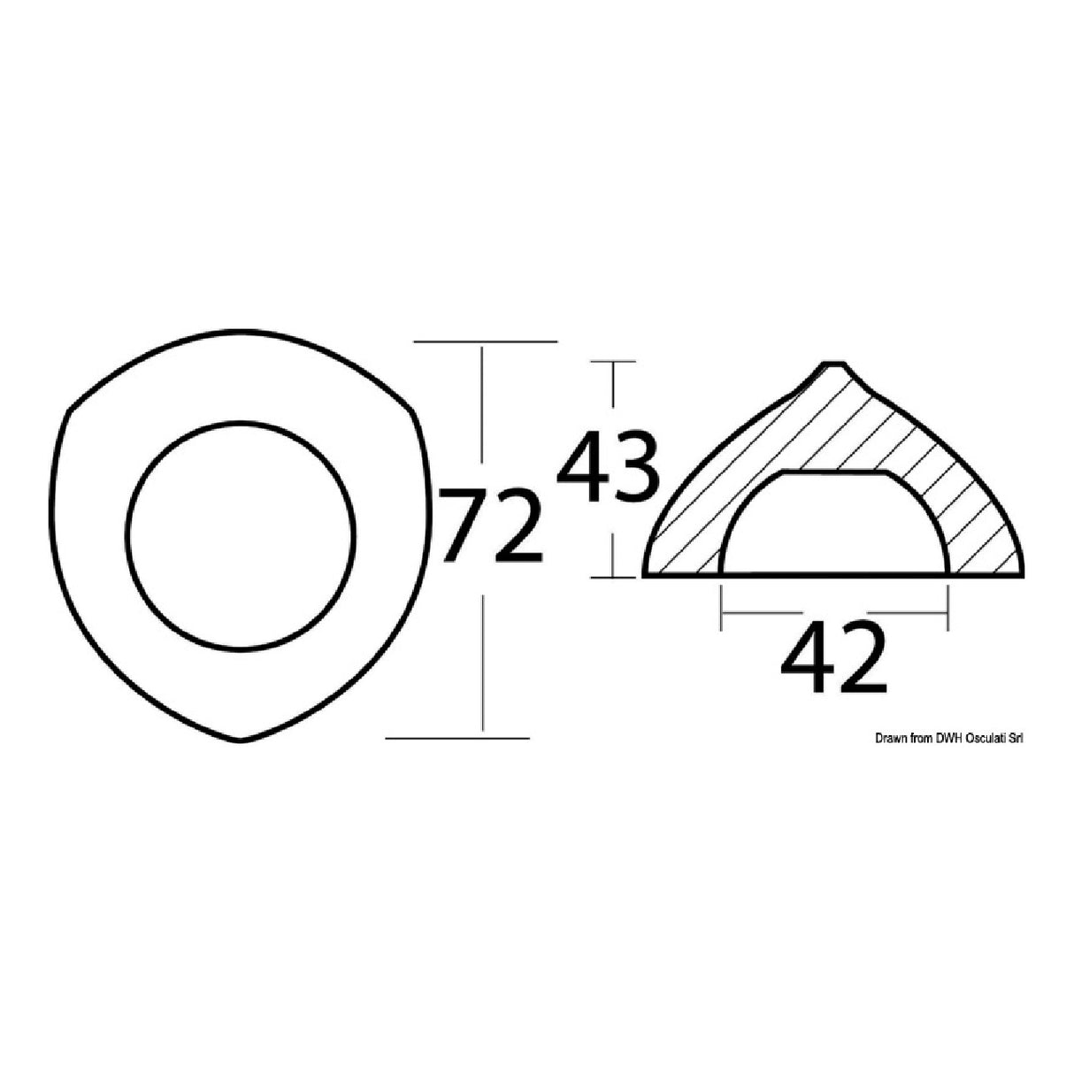 Osculati Max/Prop Propelleranode 43.224.41