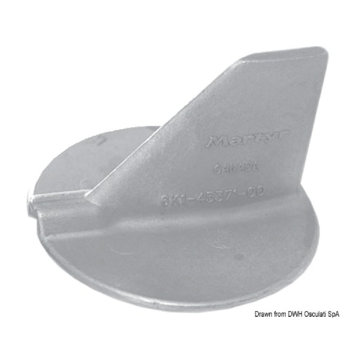 Ánodo de aleta Osculati 100/225 HP 43.253.01