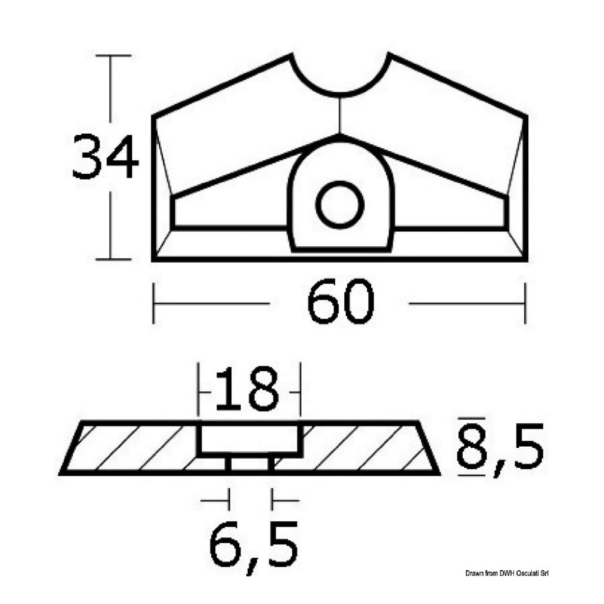 Osculati Anode 4 HP 4 Takt 43.259.03