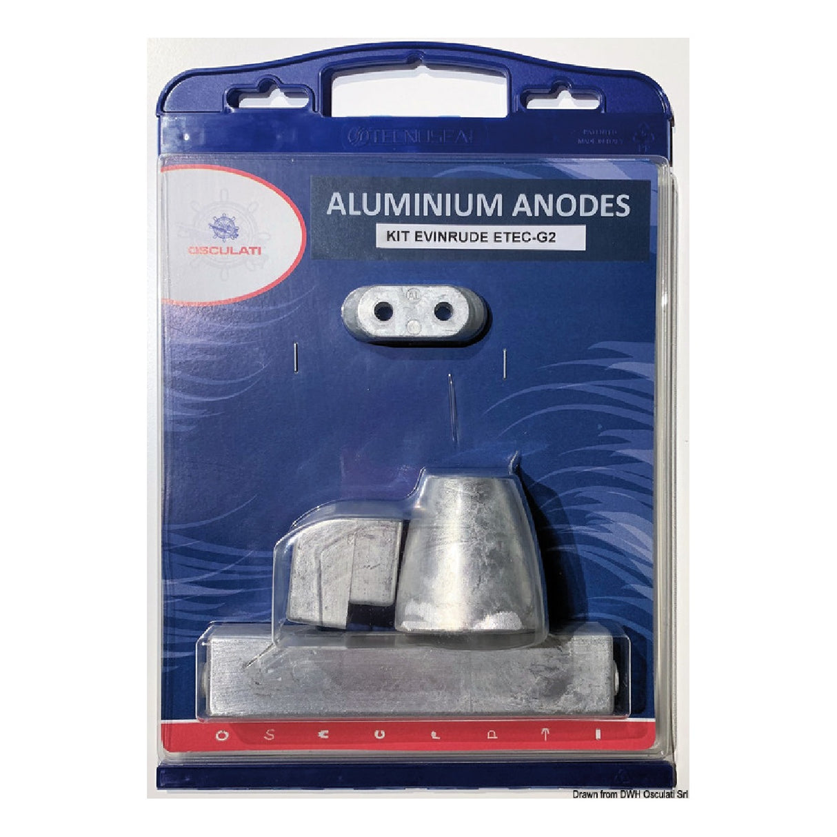 Osculati-Anoden für Johnson/Evinrude G2-Motoren – Serie 200-300 43.317.24