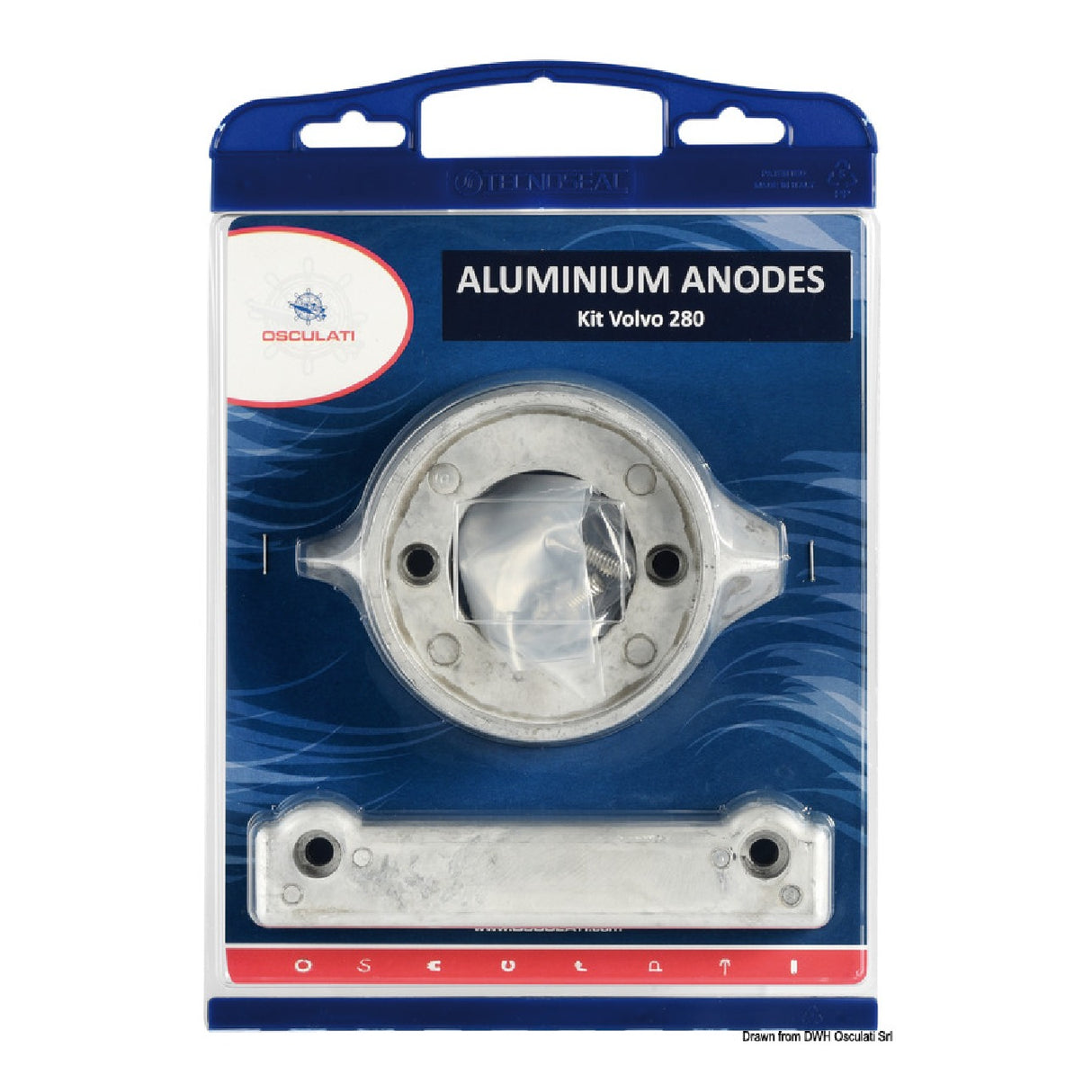 Kits de ánodos Osculati para motores Volvo, intercambiables con los originales 875815+832598 43.340.00