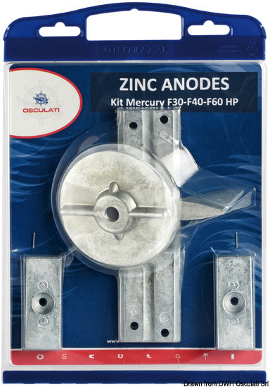 Kit de ánodo de zinc Osculati Verado 43.358.00
