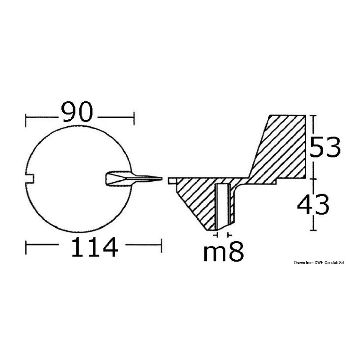Osculati Piede 50 HP 4 tempi 43.426.10