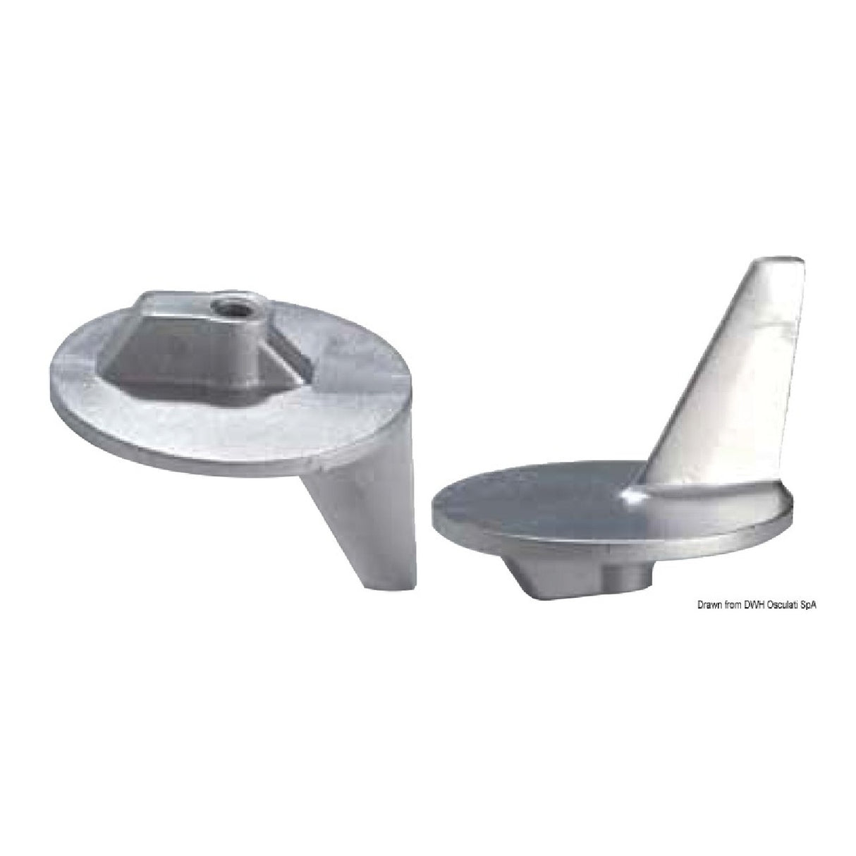 Osculati Anodo per piedi con eliche in acciaio inox 50/140 HP 43.426.20