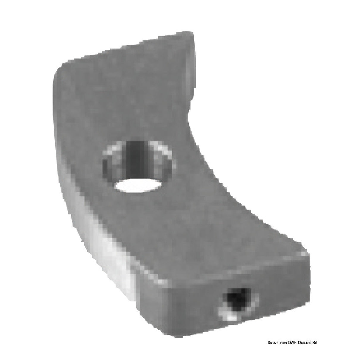 Osculati Placca adattatrice per collare Volvo Penta a 2 pezzi Sail Drive 120 43.529.15