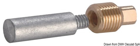 Ánodo Osculati Volvo 67 mm x diámetro 1/2 pulgada BSPT 43.540.10