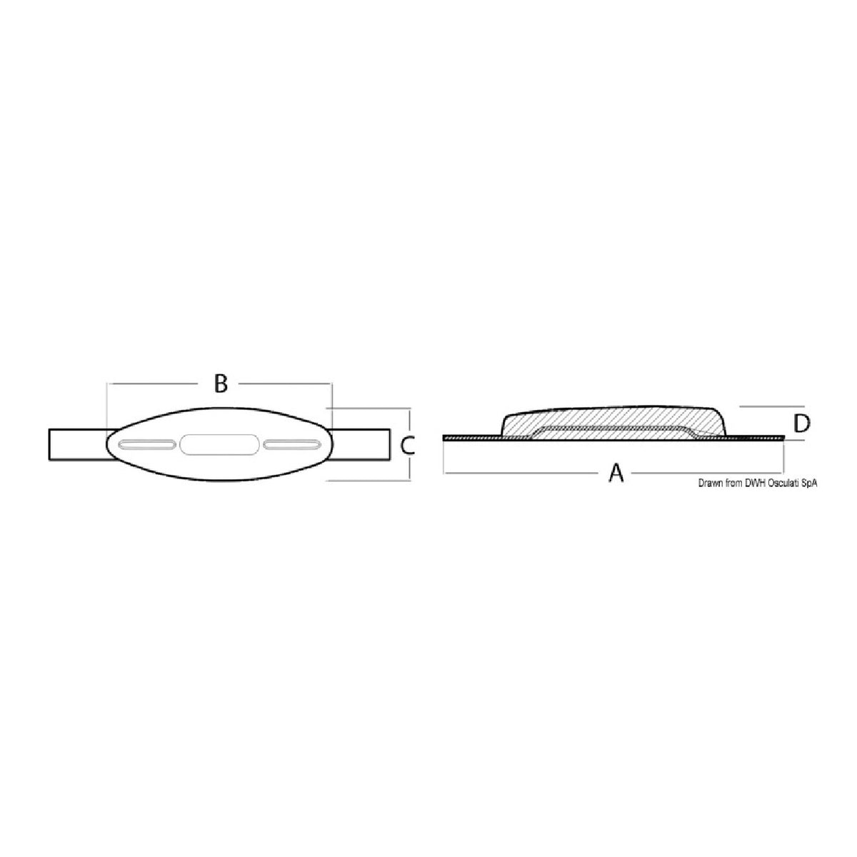 Osculati Anschweißanode 43.904.00 43.904.00