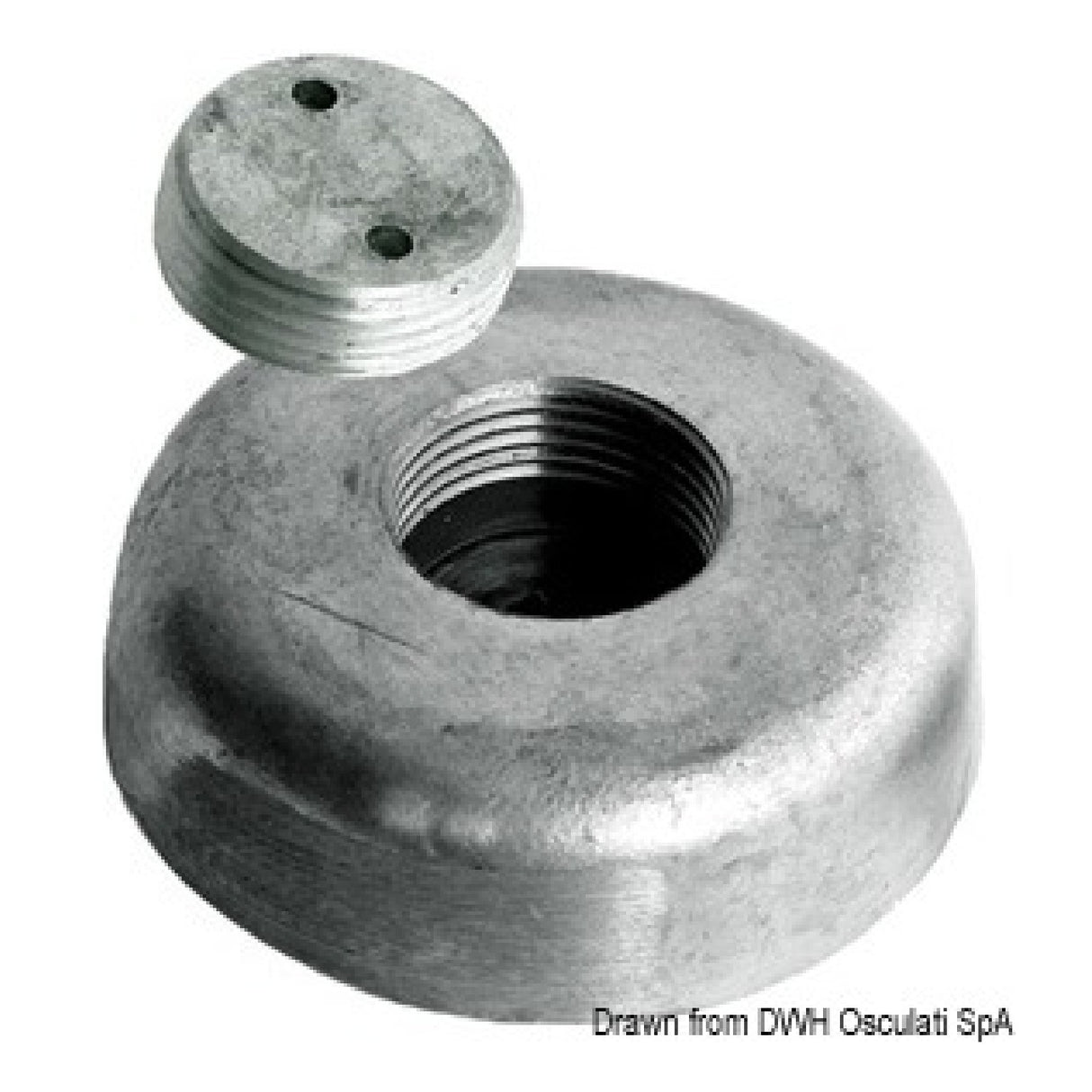 Osculati Circular Anode with Retractable Fixing 43.918.28