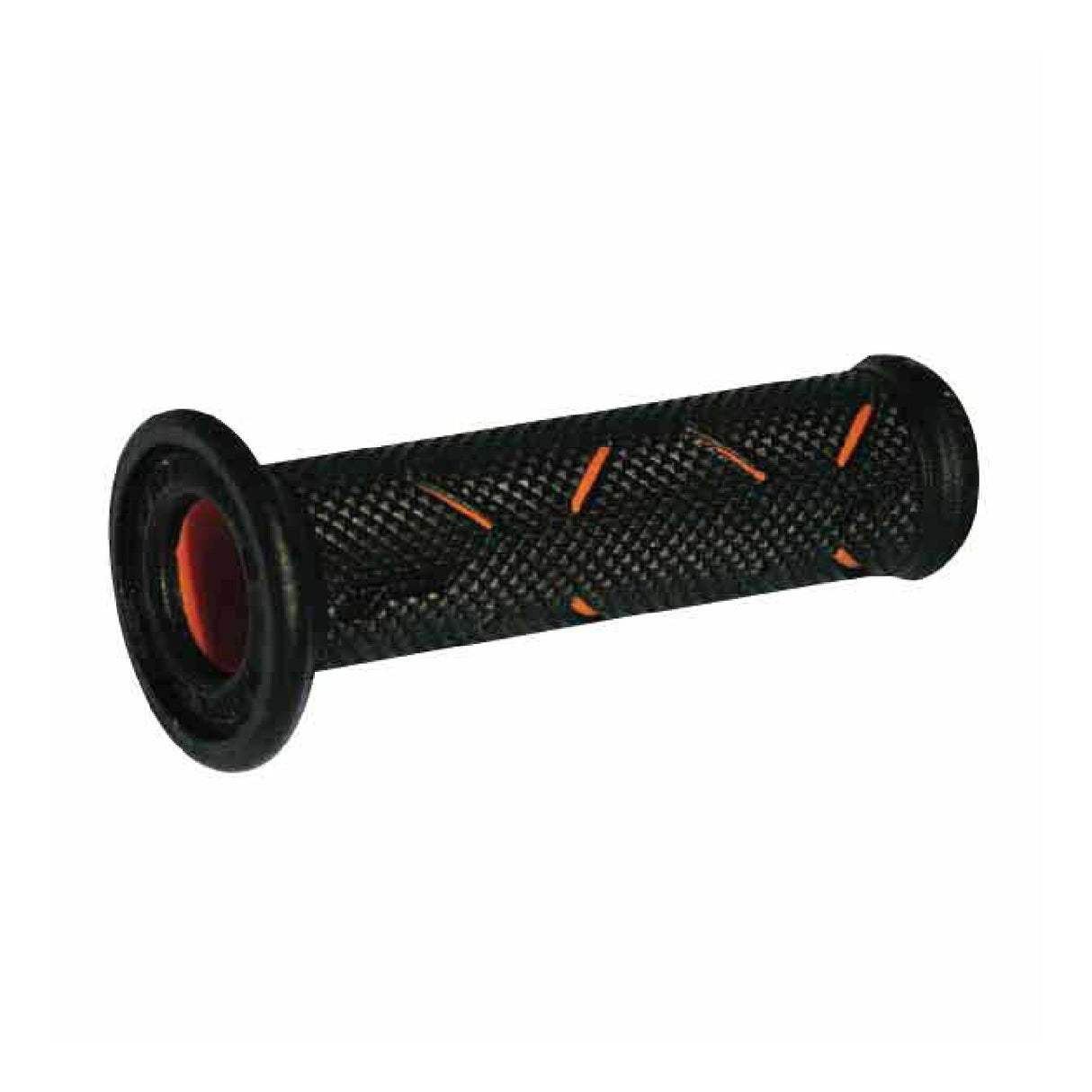 Puños de motocicleta Progrip universales perforados 717 de doble densidad en color naranja