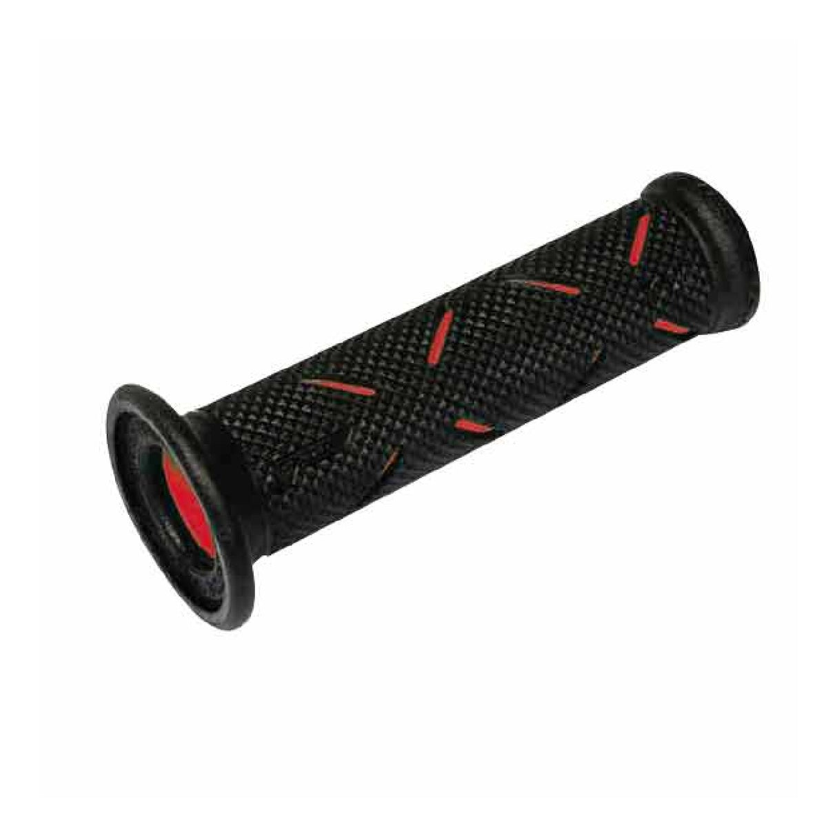 Puños de motocicleta Progrip universales perforados 717 de doble densidad en rojo