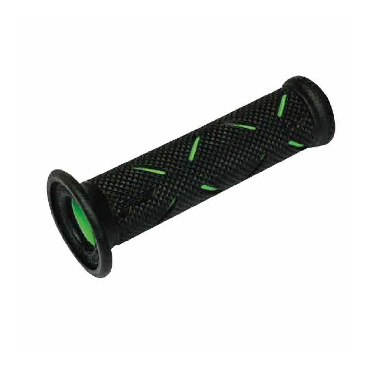 Puños de motocicleta Progrip universales perforados 717 de doble densidad, color verde