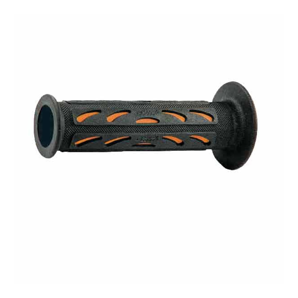 Puños de motocicleta Progrip universales perforados 724 de doble densidad en color naranja