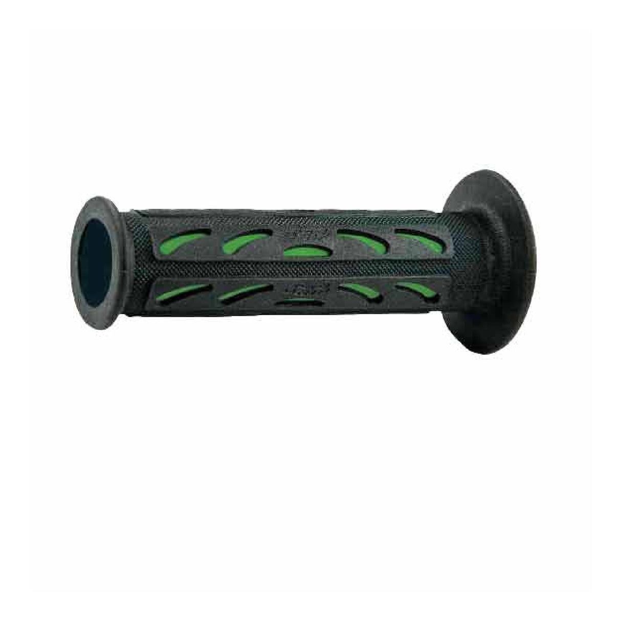 Puños universales Progrip para motocicleta de carretera perforados 724 de doble densidad, color verde