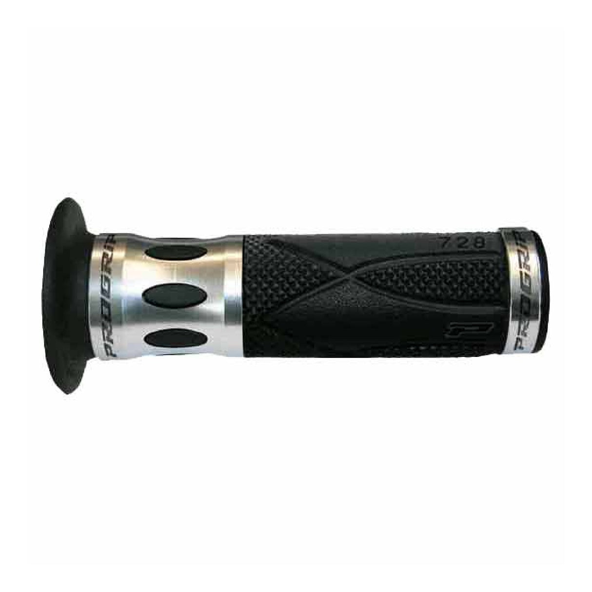 Progrip Manopole Moto strada universali Forate 728 Silver