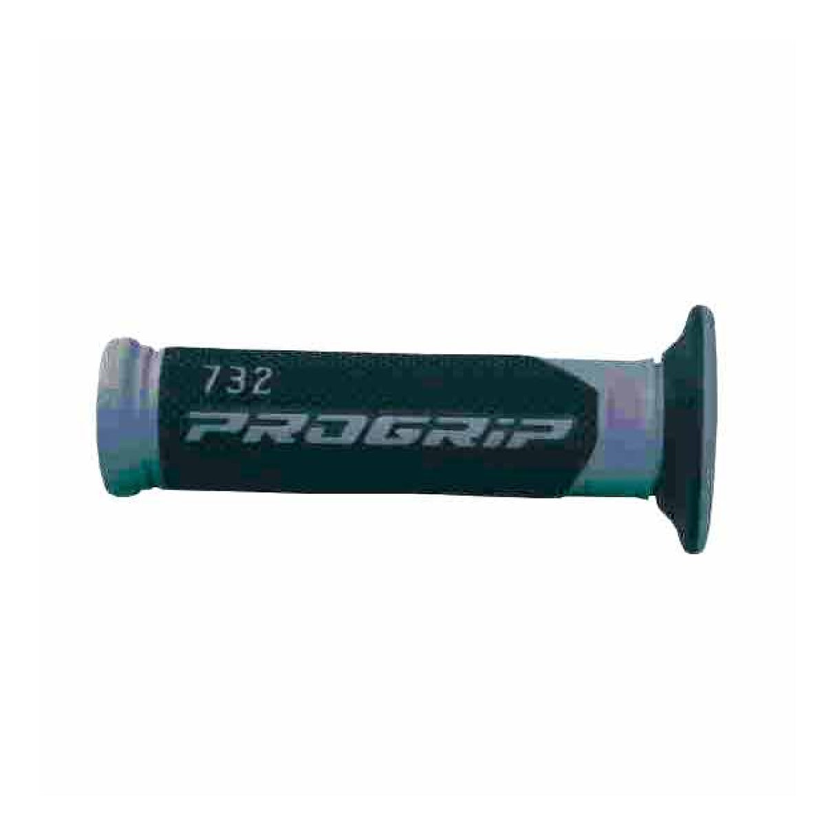 Puños universales Progrip para motocicleta de carretera, perforados, de titanio 732 de doble densidad