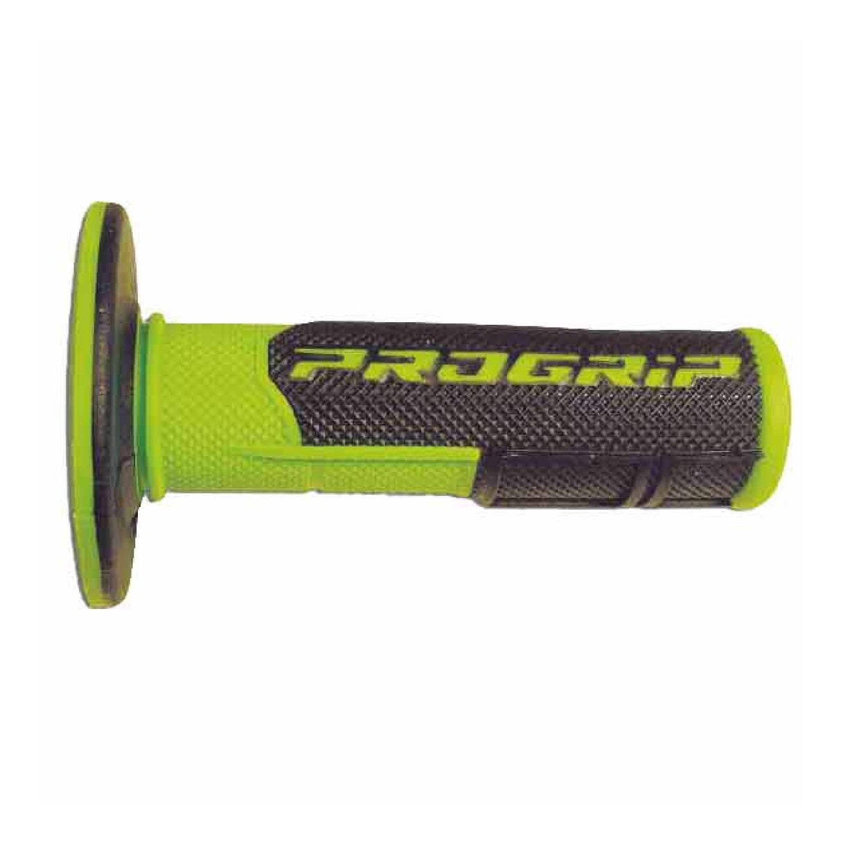 Puños de motocross Progrip 801 de doble densidad verde fluorescente