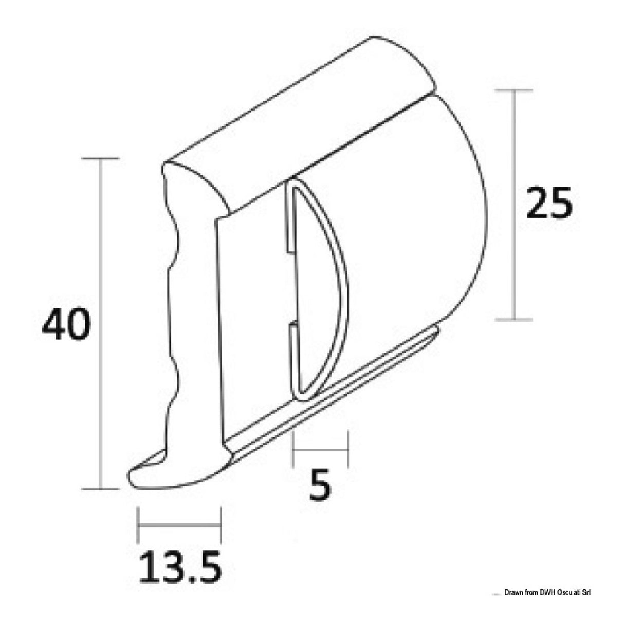 Tessilmare Standardbasis SPHAERA Kotflügelprofil 24 m