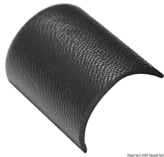 Osculati Terminale profilato plastica nera 44.479.04