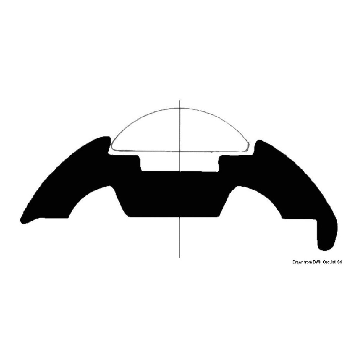Tessilmare-Basis für Bottazzo-Profile aus Edelstahl