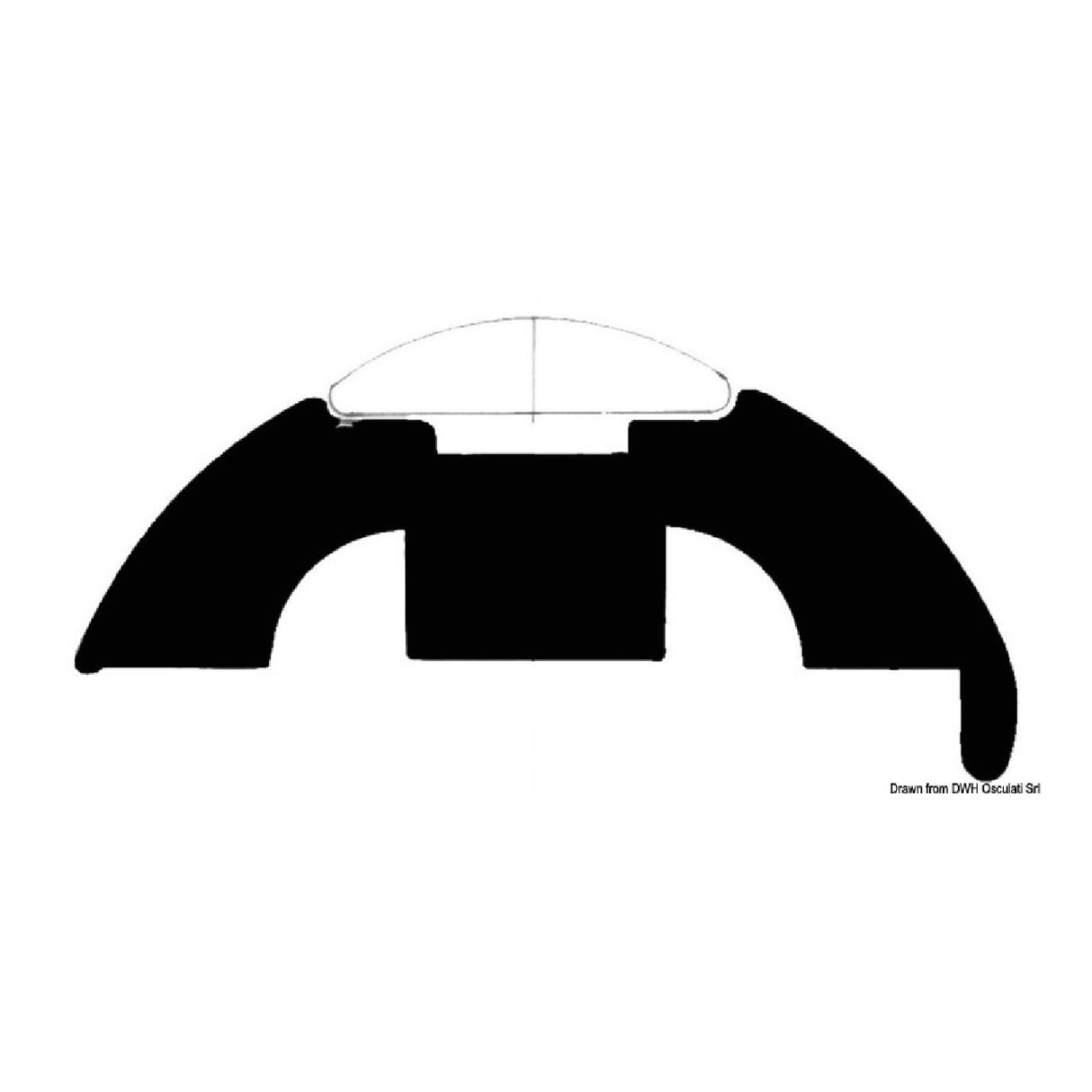 Tessilmare-Basis für Bottazzo-Profile aus Edelstahl