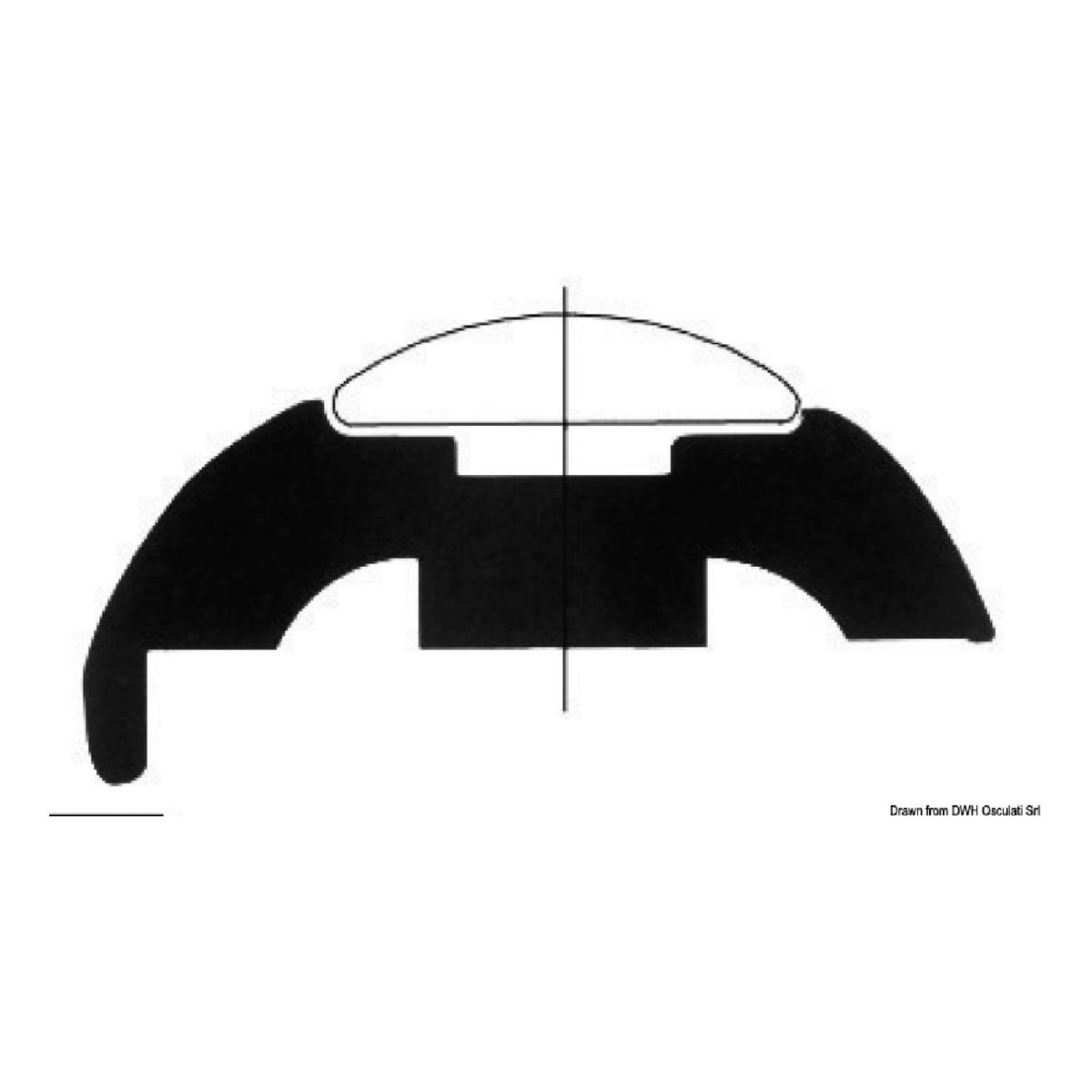 Tessilmare-Basis für Bottazzo-Profile aus Edelstahl