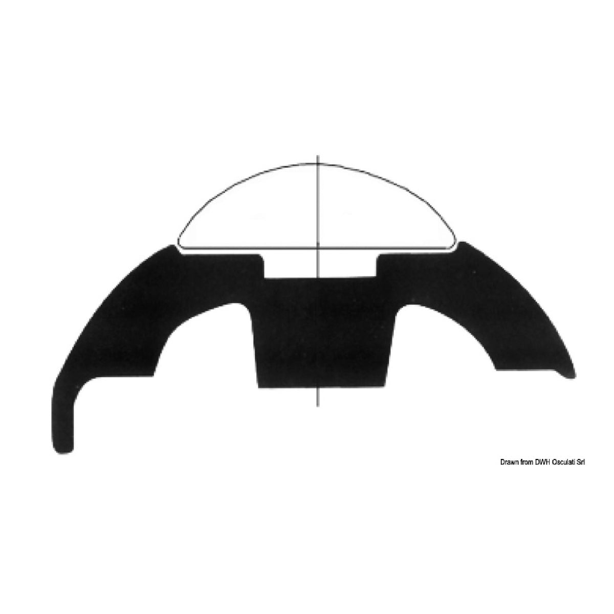Tessilmare-Basis für Bottazzo-Profile aus Edelstahl
