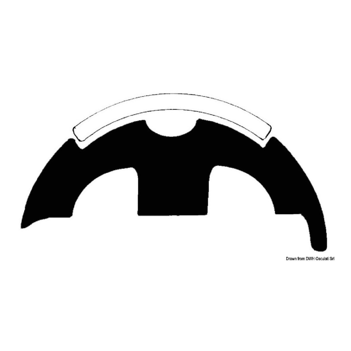 Tessilmare-Basis für Bottazzo-Profile aus Edelstahl