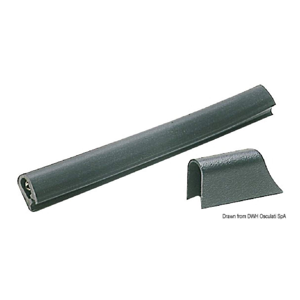 Perfil de PVC Tessilmare mm negro