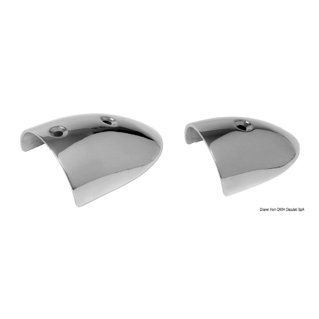 Osculati Terminale parabordo in acciaio inox AISI 316 lucidati a specchio 44.484.01