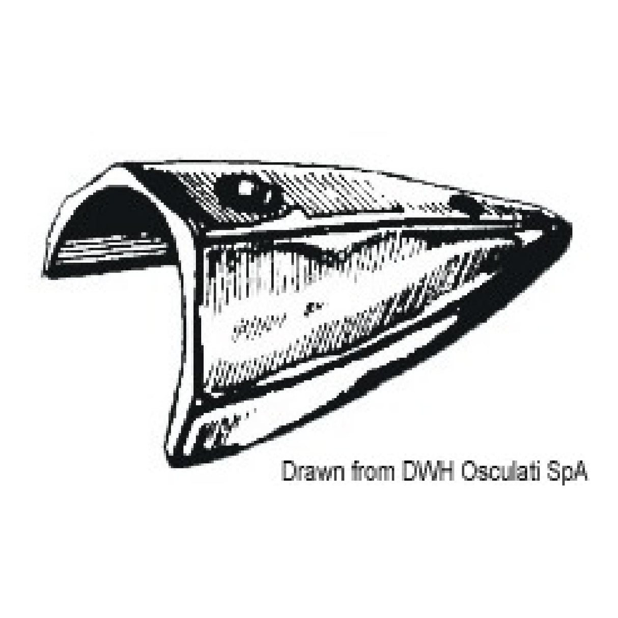 Osculati Terminale parabordo ottone cromato 44.485.01