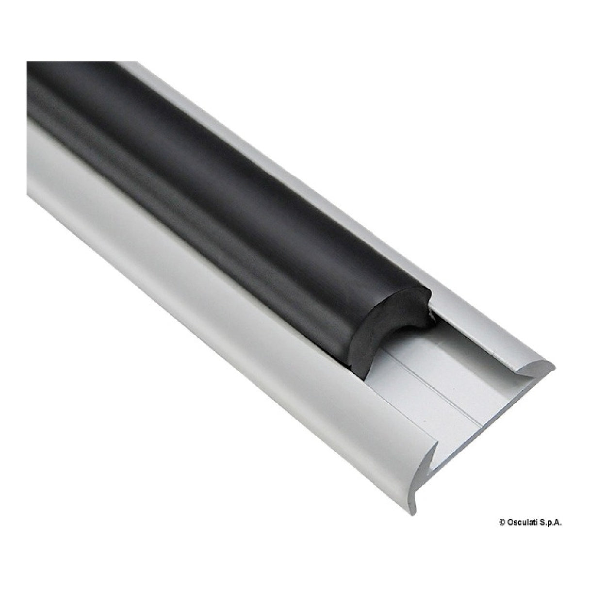 Osculati Profilo parabordo alluminio anodizzato 38 x 9 mm barre da 6 mt 44.485.10