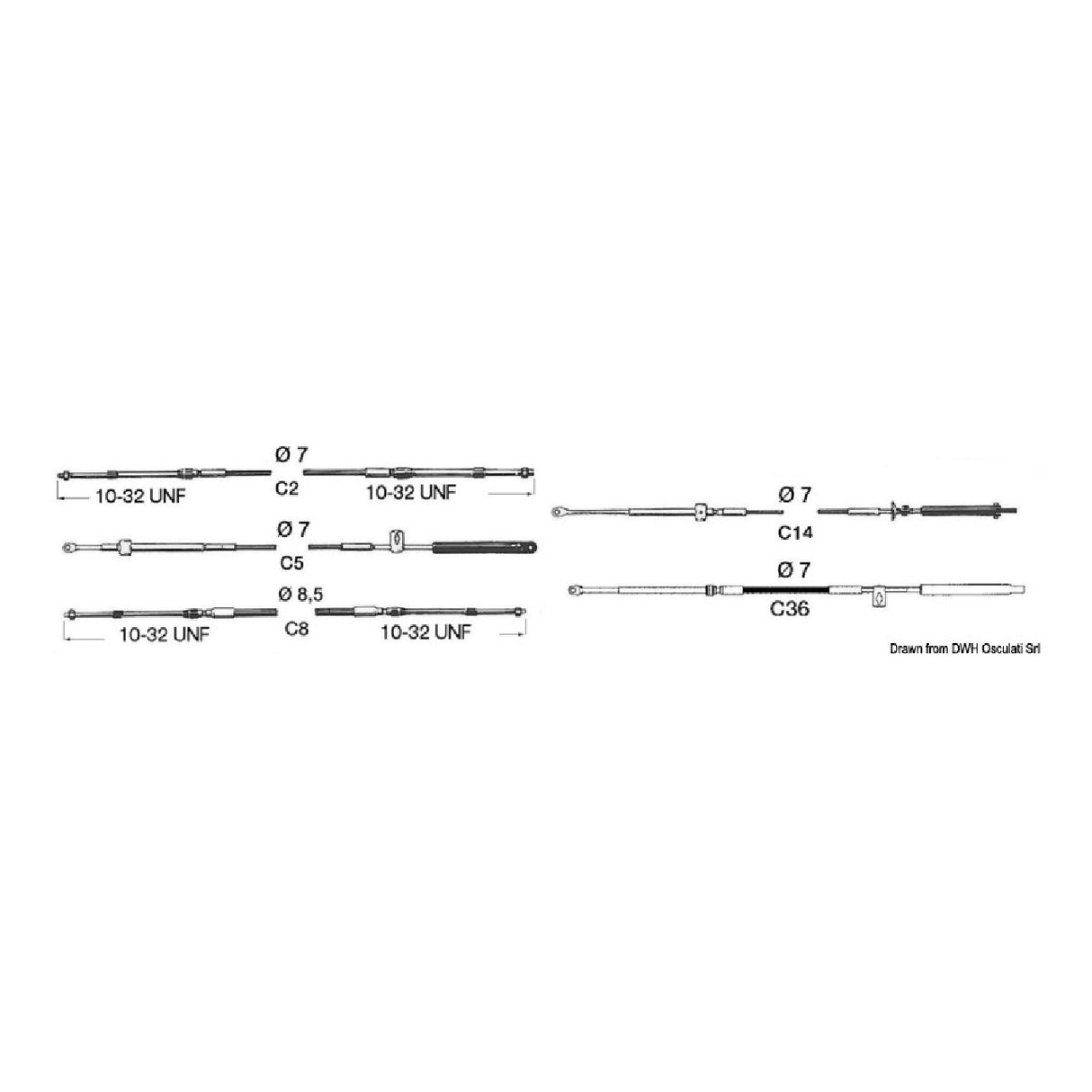 Ultraflex C36 Fernbedienungskabel