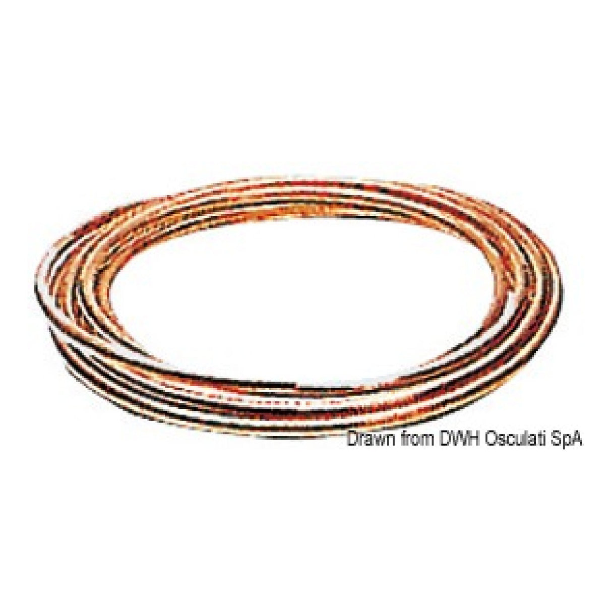 Osculati Soft copper pipe for fuel or liquid gas flow 45.028.10