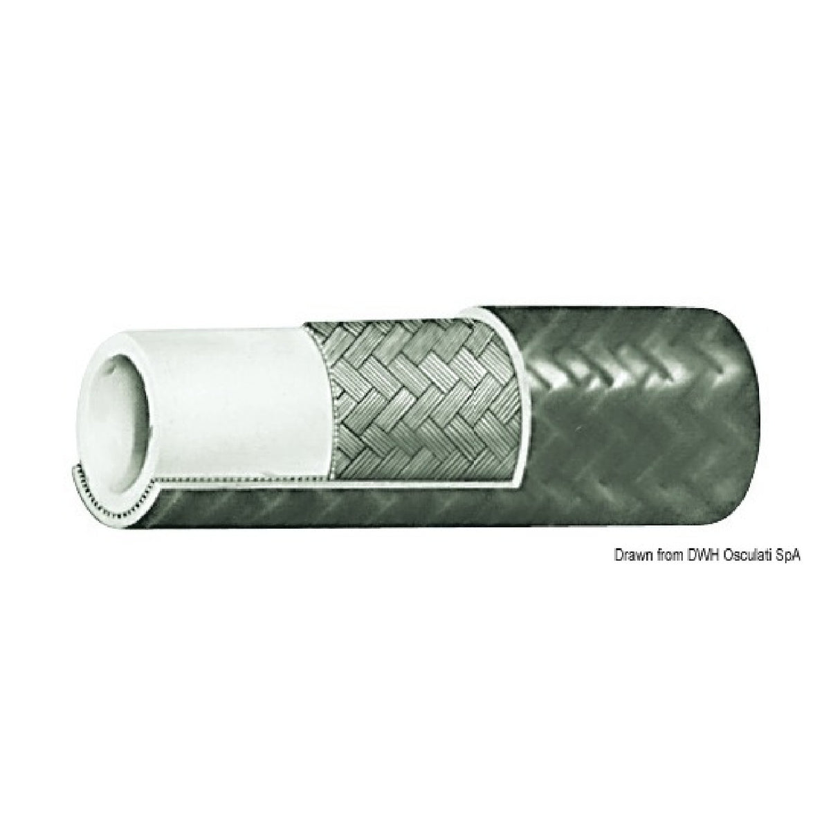 Manguera de nylon de alta presión Osculati 5/16 R7 45.028.14 - 1 carrete de 24 metros 45.028.14