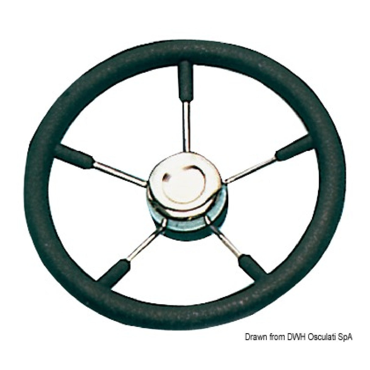 Volante Osculati con radios de acero inoxidable 45.129.32