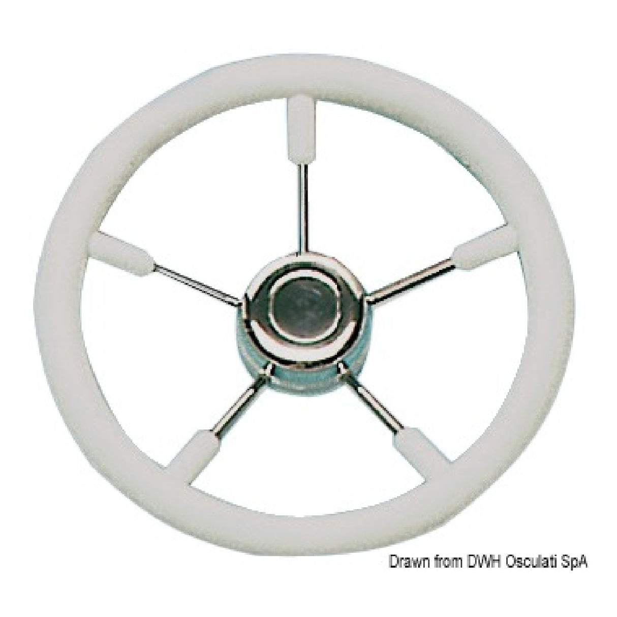 Volante Osculati con radios de acero inoxidable 45.129.32