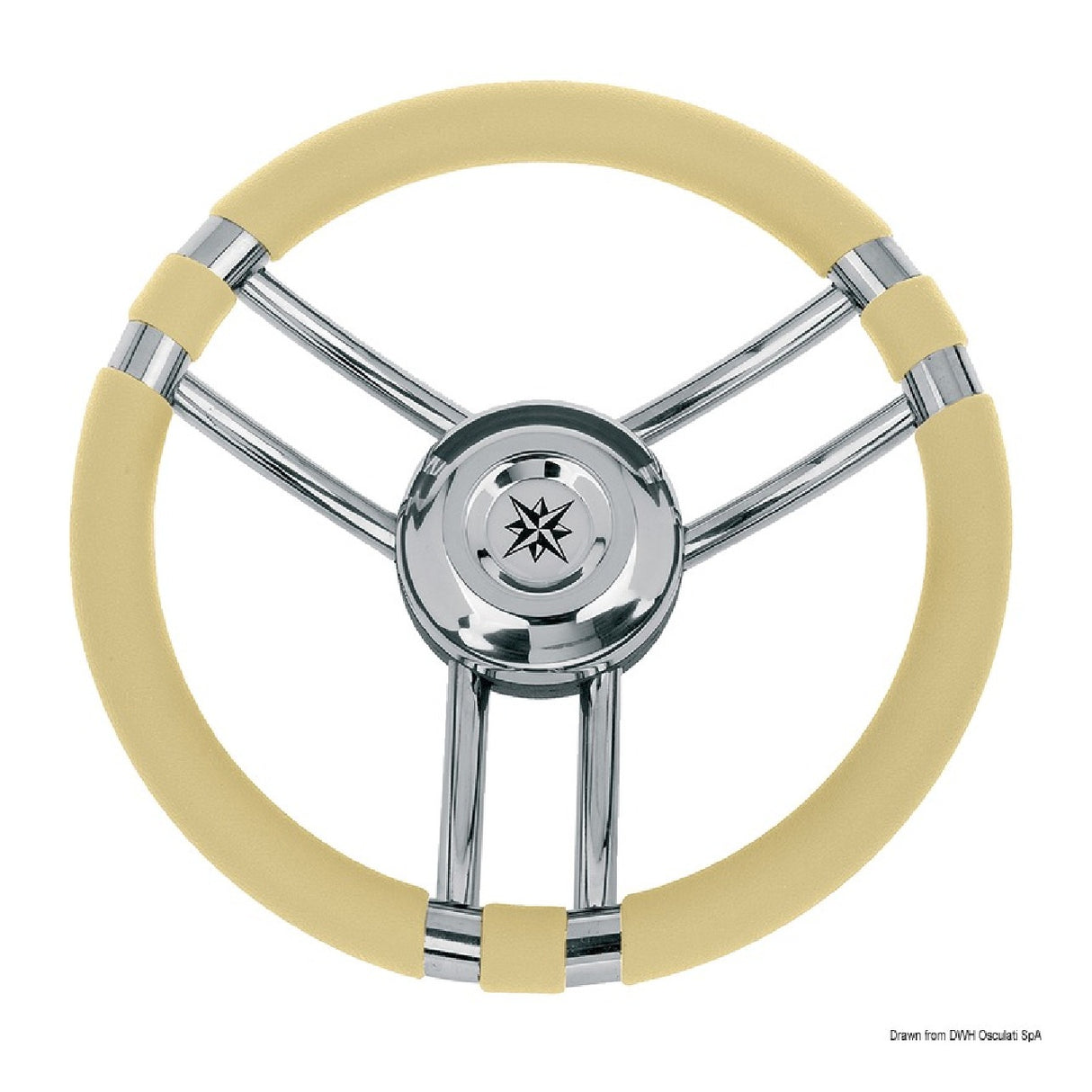 Osculati Volante C con razze in Acciaio Inox 350 mm 45.137.01