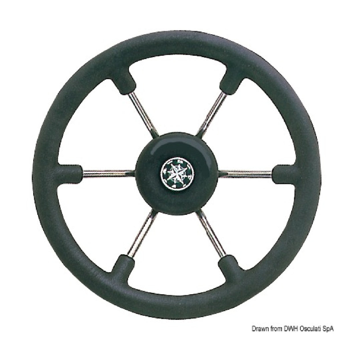 Osculati Timone in poliuretano nero 45.139.33