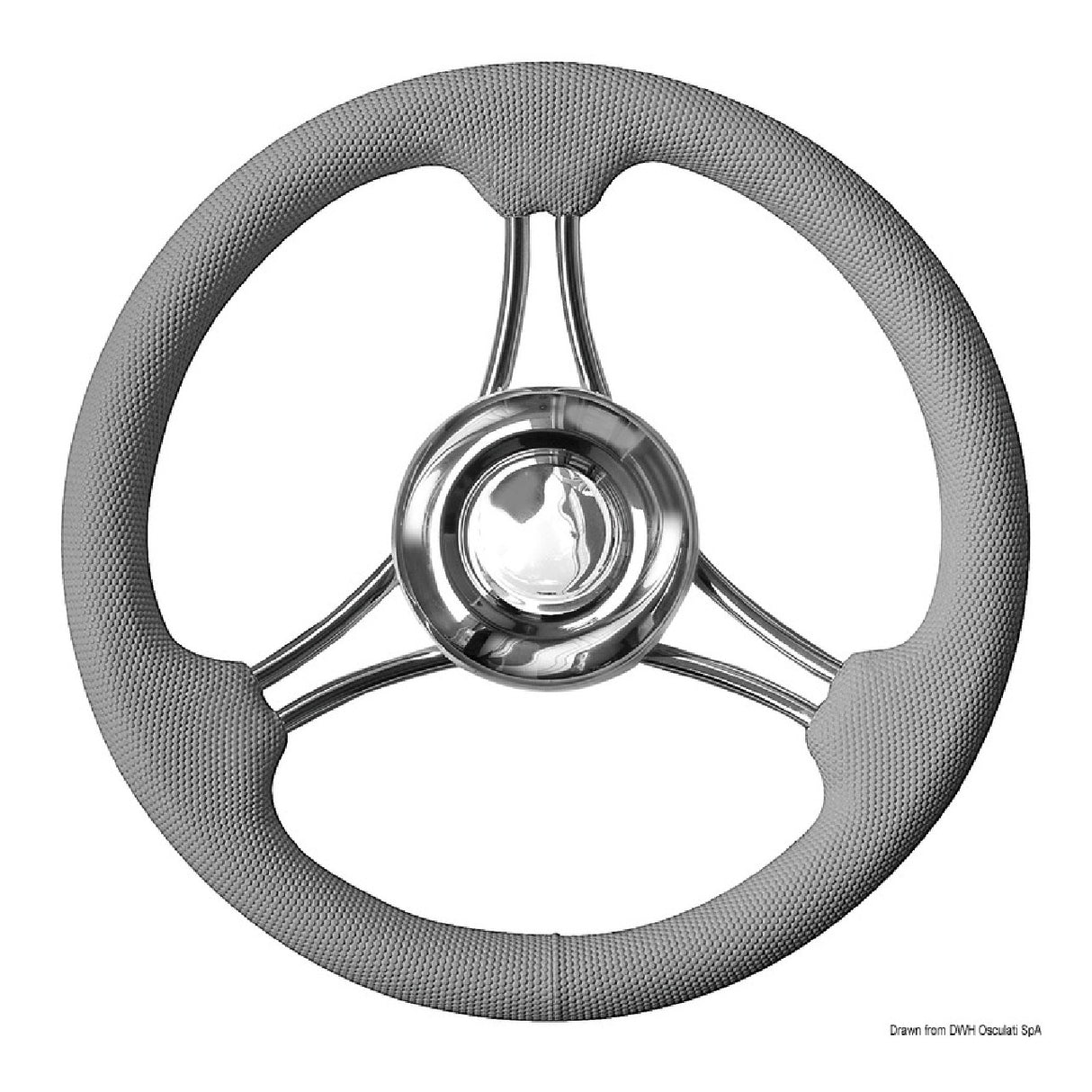 Osculati Volante con struttura in Acciaio Inox lucidato a specchio 350 mm 45.152.01