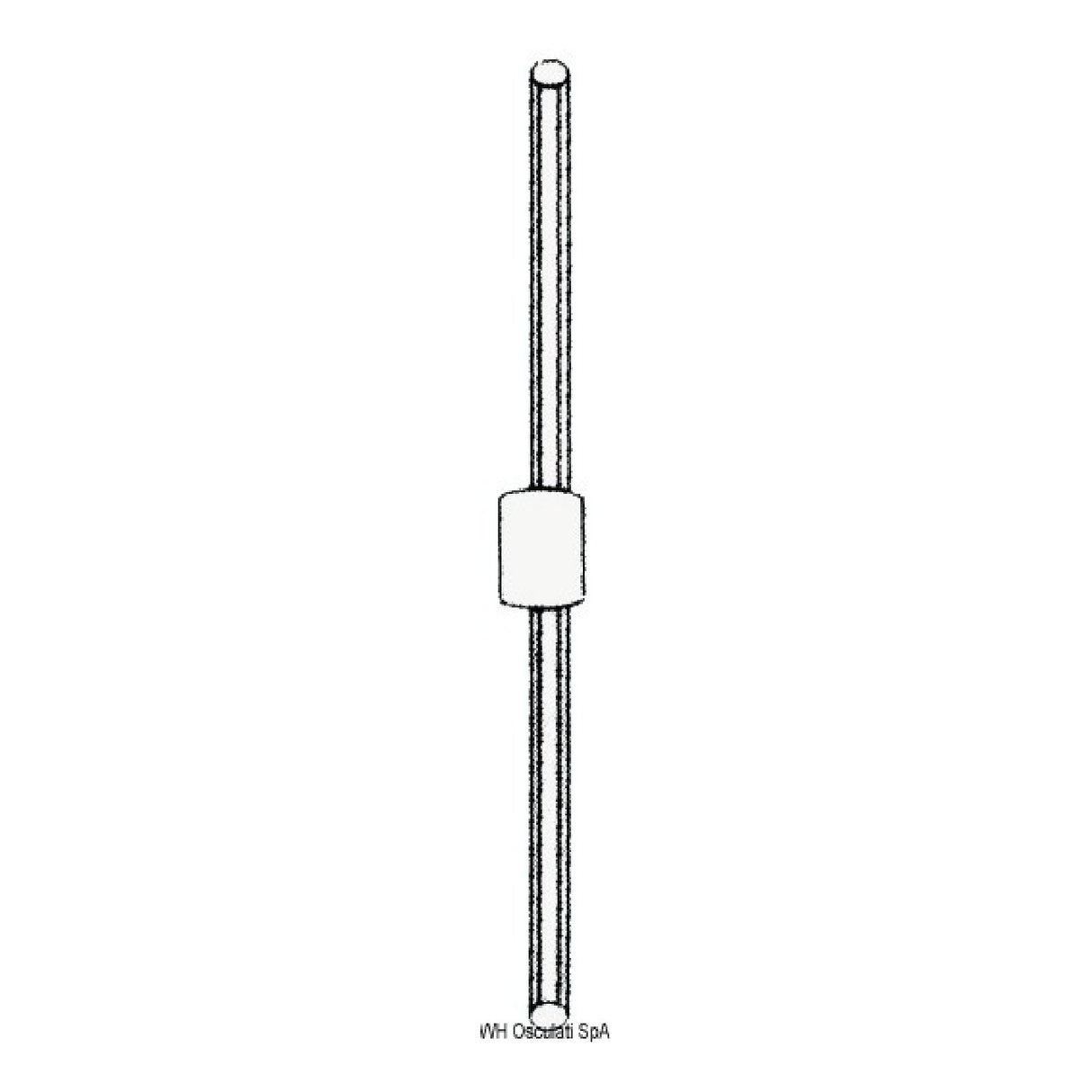 Osculati 5-spoke mirror-polished stainless steel rudder 45.164.60