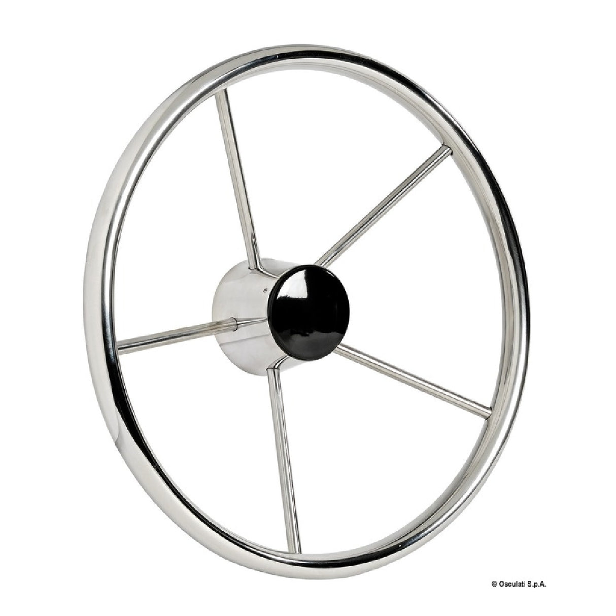 Osculati Timone in Acciaio Inox lucidato a specchio a 5 razze 45.165.32