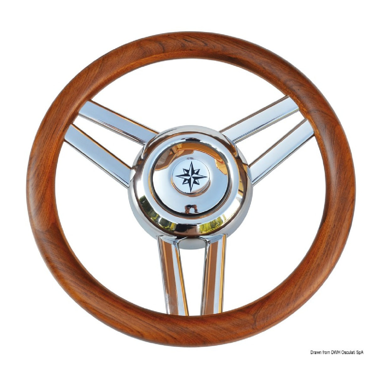 Osculati Volante Magnifico con radios ovalados 350 mm 45.177.01