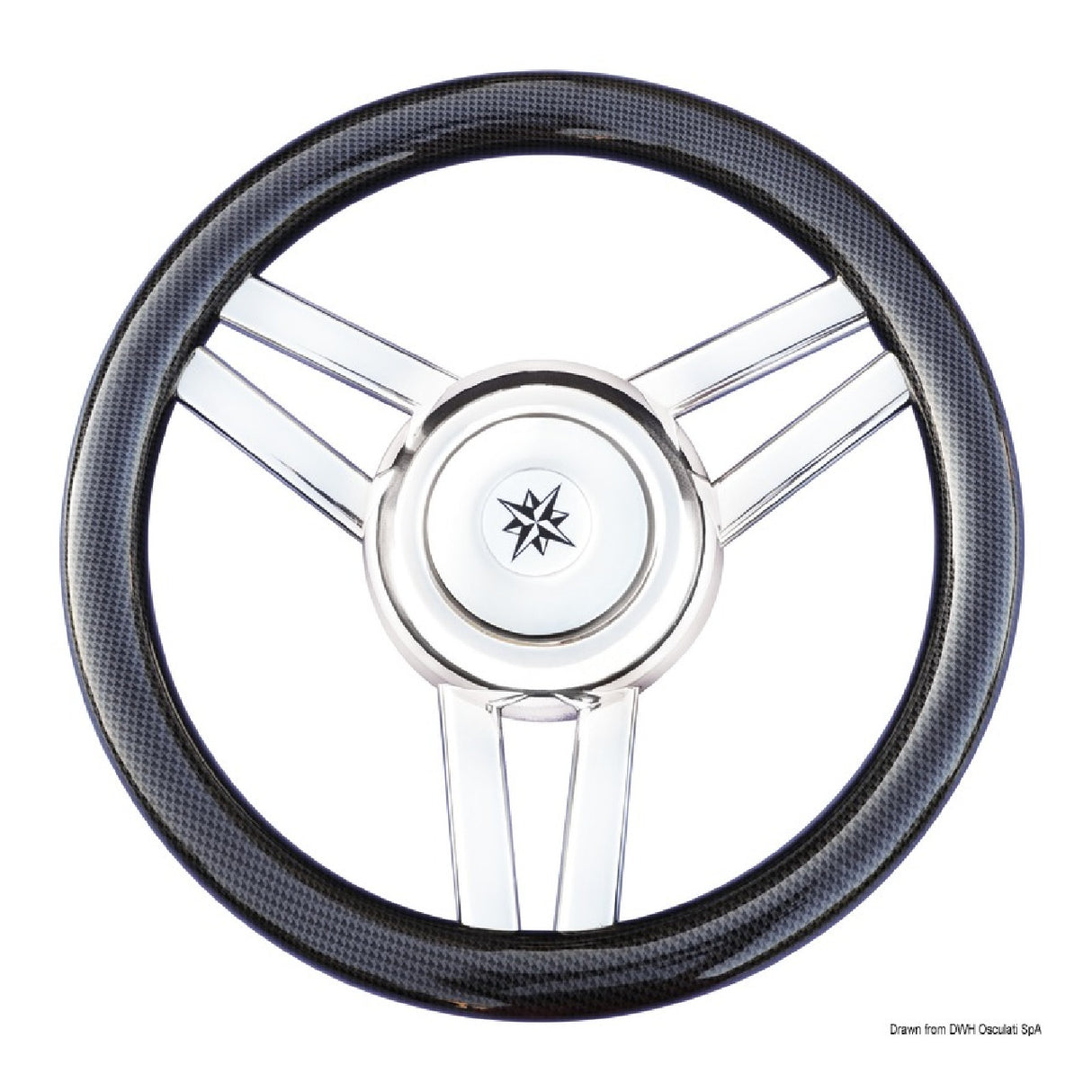 Osculati Volante Magnifico con razze ovalizzate 350 mm 45.177.01