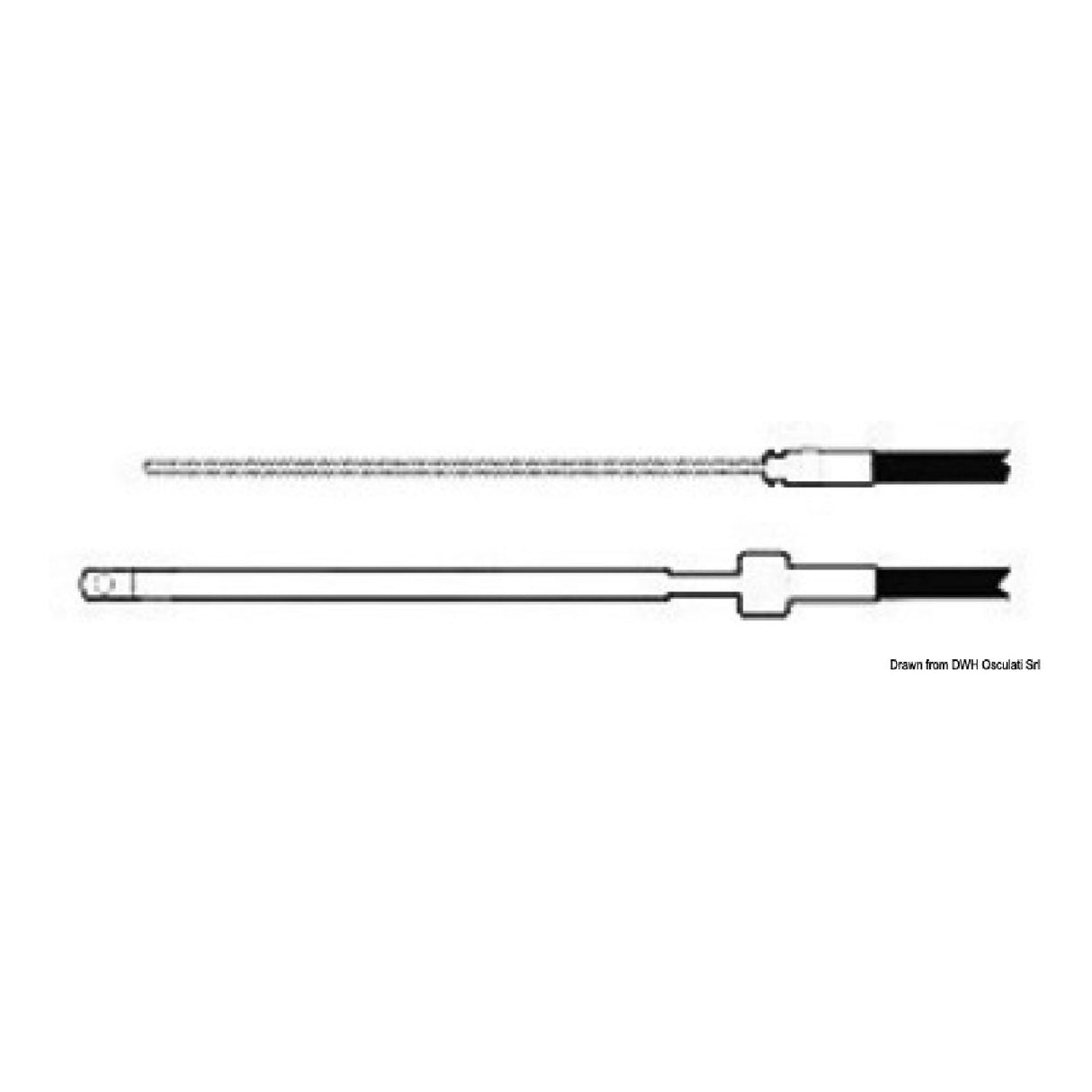 Cable de control de timón Ultraflex M66