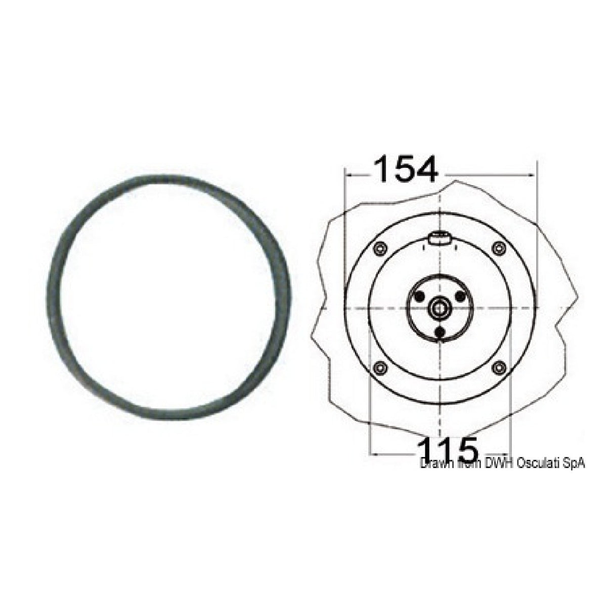 Ultraflex Flangia per timonerie idrauliche - AmerigoStore