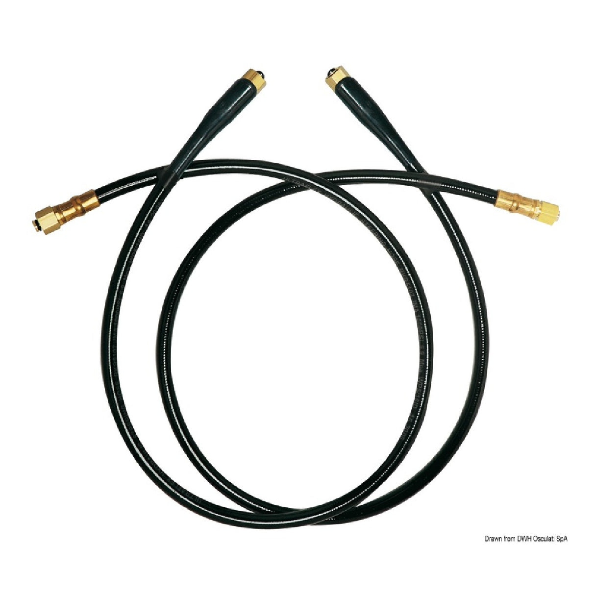 Kit Ultraflex 2 mangueras flexibles reforzadas de alta resistencia con piezas de conexión para doble conexión cilindro/motor