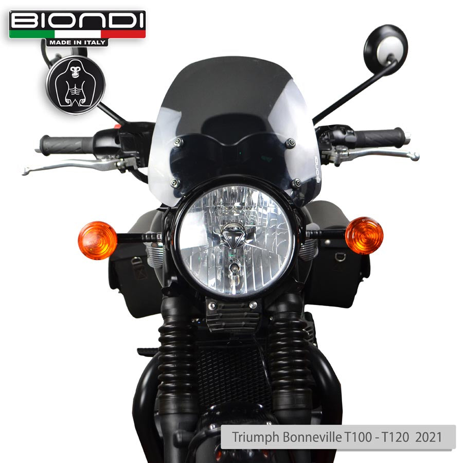 Biondi Cupolino Sport Fumè Scuro Triumph Bonneville T100 T120 2021+